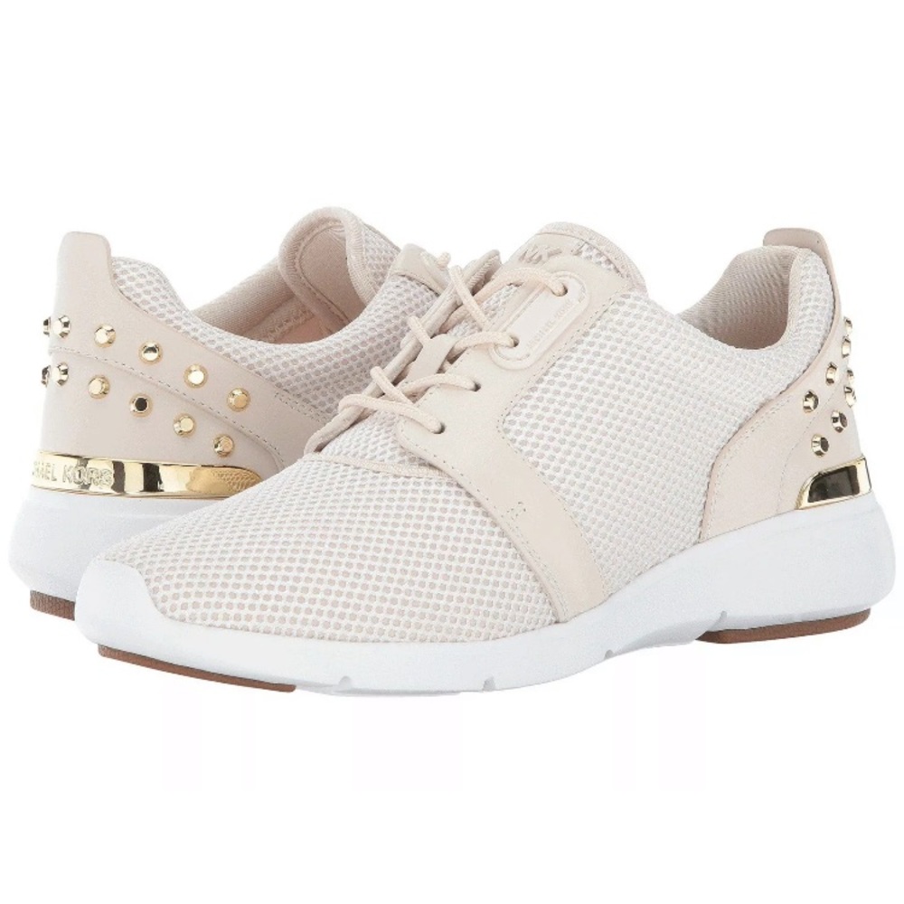 Michael Kors Astor Studded Mesh & Leather Sneaker